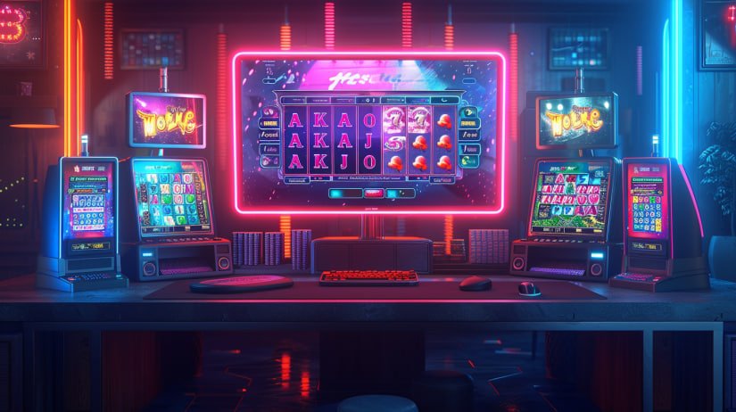 Interface aplikasi gudangslot77 menampilkan pilihan permainan slot dan dealer live